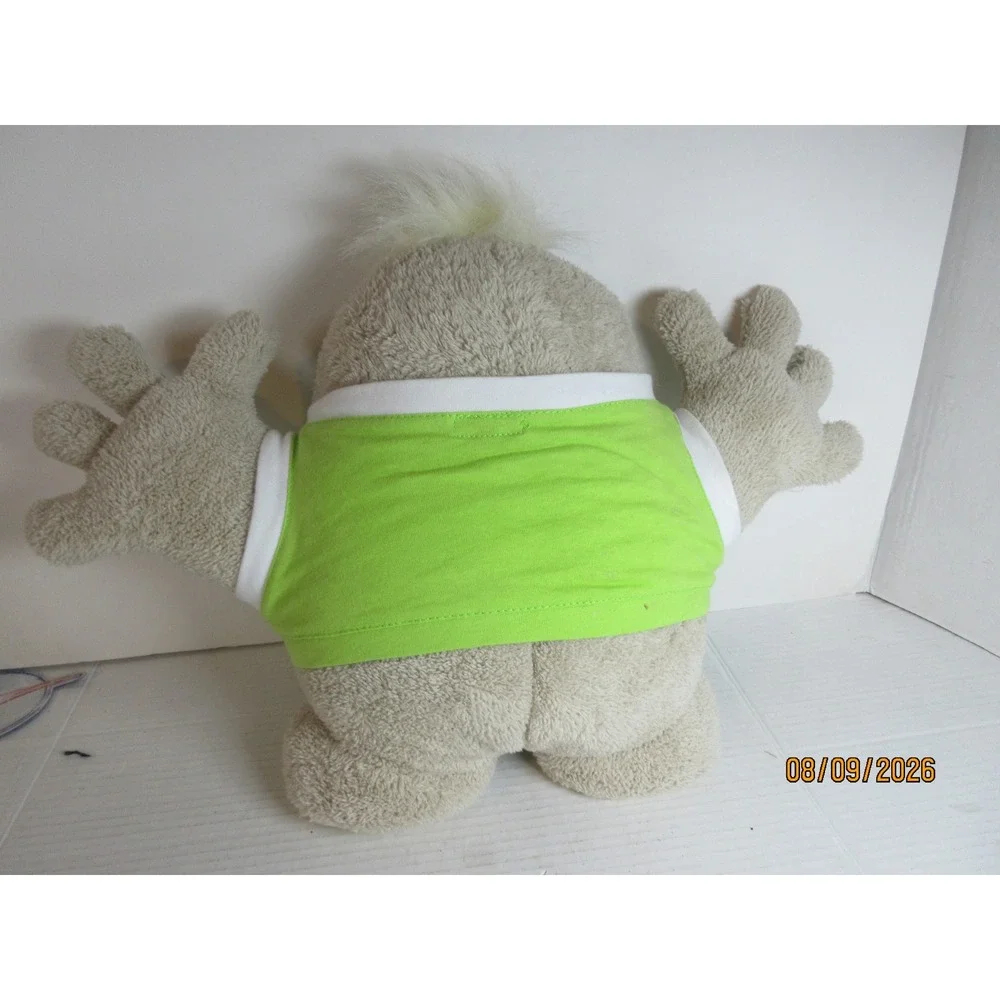 Millennium Products Group Hug Monster Large Plush Tan Green Shirt 14in Toy